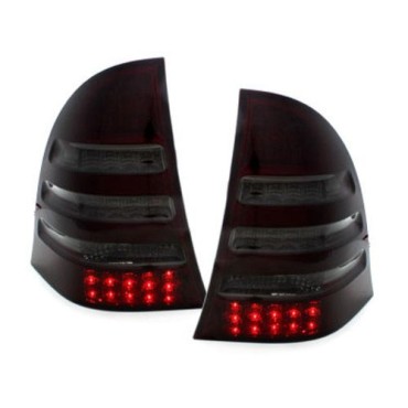 Πίσω φανάρια led για Mercedes combi C-Class W203 (2000-2004) - μαύρα - σετ 2τμχ.