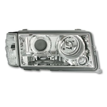 Φανάρια εμπρός angel eyes για Mercedes W201 E190 1982-1993) , με λάμπες (Η1) - σετ 2τμχ.