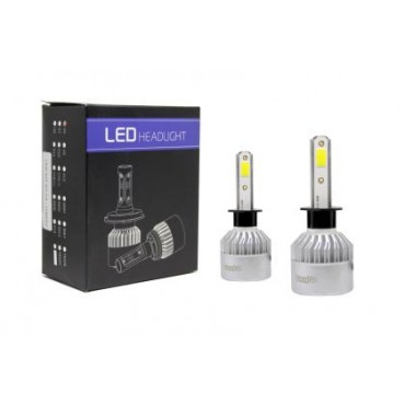 Led λάμπες Η1 για μεσαία ή μεγάλα φώτα S2 7600 lumen , 36 Watt - COB 6000K - 2τμχ.
