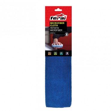 Πετσέτα Καθαρισμού Microfiber Επαγγελματική 64x42cm Feral 1 Τεμάχιο