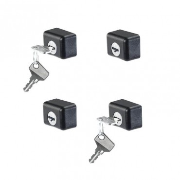 Κλειδαριές Για Μπάρες Οροφής CRUZ ST & SR 932-034 Σετ 4 Τεμάχια Με 2 Κλειδιά