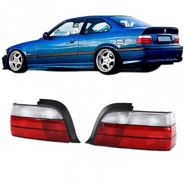 Πισινά Φανάρια Set Για Bmw 3 E36 Coupe/Cabrio 90-99 M3 Look Κόκκινο/Άσπρο Depo