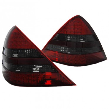 Πισινά Φανάρια Set Για Mercedes-Benz SLK R170 96-04 Led Κόκκινο/Φιμέ Depo