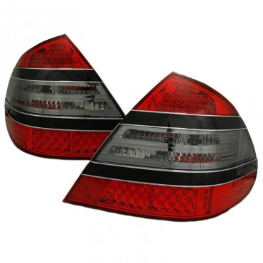Πισινά Φανάρια Set Για Mercedes-Benz E-Class W211 02-06 Led W221 Look Κόκκινο/Φιμέ Eagle Eyes