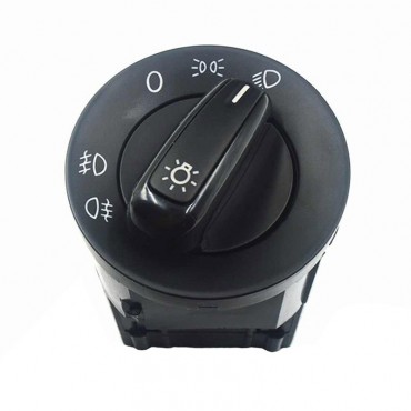Διακόπτης Φώτων Για VW Golf IV / Up 12-16  / Polo 02-14 / Transporter 03-15 / Amarok 10-16 / Audi TT 98-06 Μαύρο Με Χρώμιο 17 Pin