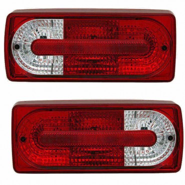 Πισινά Φανάρια Set Για Mercedes-Benz G-Class W461/W463 07-12 Κόκκινο/Crystal Depo