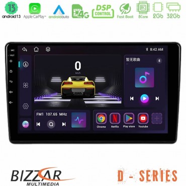 Bizzar D Series Peugeot Partner / Citroën Berlingo 2008-2018 8Core Android13 2+32GB Navigation Multimedia Tablet 9"