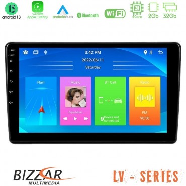 Bizzar LV Series Peugeot Partner / Citroën Berlingo 2008-2018 4Core Android 13 2+32GB Navigation Multimedia Tablet 9"
