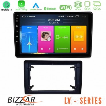 Bizzar LV Series Chrysler / Dodge / Jeep 4Core Android 13 2+32GB Navigation Multimedia Tablet 10"