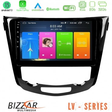 Bizzar LV Series Nissan Qashqai J11 (AUTO A/C) 4Core Android 13 2+32GB Navigation Multimedia Tablet 10"
