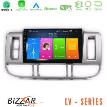 Bizzar LV Series Nissan X-Trail (T30) 2000-2003 4Core Android 13 2+32GB Navigation Multimedia Tablet 9"