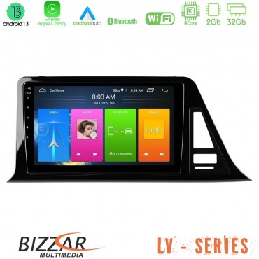 Bizzar LV Series Toyota CH-R 4Core Android 13 2+32GB Navigation Multimedia Tablet 9"