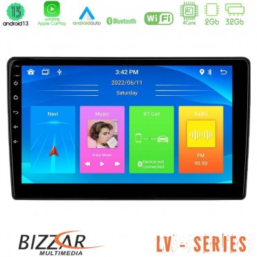 Bizzar LV Series VW Group 4Core Android 13 2+32GB Navigation Multimedia Tablet 10"