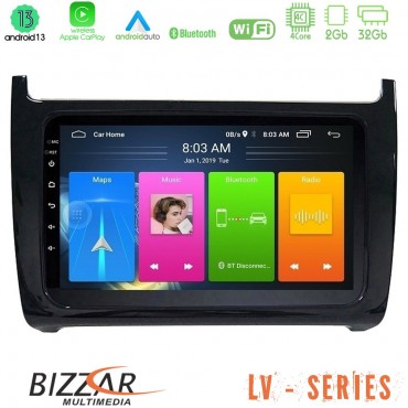 Bizzar LV Series Vw Polo 4Core Android 13 2+32GB Navigation Multimedia Tablet 9"
