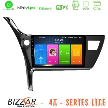 Bizzar 4T Series Toyota Corolla 2017-2018 4Core Android12 2+32GB Navigation Multimedia Tablet 10"