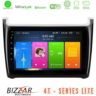 Bizzar 4T Series Vw Polo 4Core Android12 2+32GB Navigation Multimedia Tablet 9"