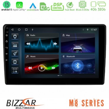Bizzar M8 Series 8Core Android13 4+32GB Navigation Multimedia Tablet 10"