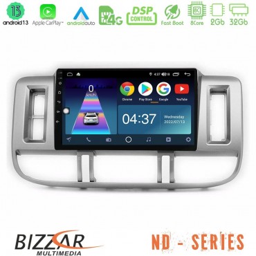 Bizzar ND Series 8Core Android13 2+32GB Nissan X-Trail (T30) 2000-2003 Navigation Multimedia Tablet 9"