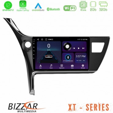 Bizzar XT Series Toyota Corolla 2017-2018 4Core Android12 2+32GB Navigation Multimedia Tablet 10"