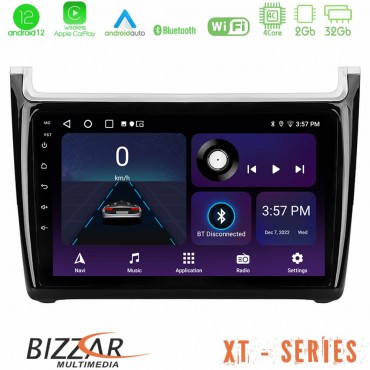 Bizzar XT Series Vw Polo 4Core Android12 2+32GB Navigation Multimedia Tablet 9"