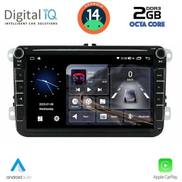 DIGITAL IQ BLF 379_CPA (8" DECK) MULTIMEDIA SYSTEM for VW - SKODA - SEAT mod. 2004-2014