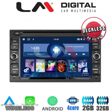 LM Digital - LM N4902 GPS Οθόνη universal 2DIN Multimedia Αυτοκινήτου (CarPlay/AndroidAuto/BT/GPS/WIFI)