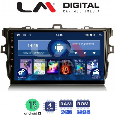 LM Digital - LM ZL4028 GPS Οθόνη OEM Multimedia Αυτοκινήτου για Toyota Auris 2007 > 2012 (BT/GPS/WIFI)