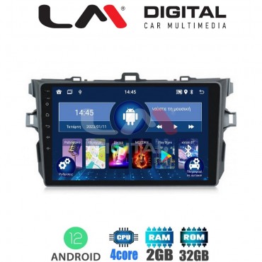 LM Digital - LM ZL4063 GPS Οθόνη OEM Multimedia Αυτοκινήτου για TOYOTA COROLLA 2006>2012  (BT/GPS/WIFI)