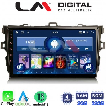 LM Digital - LM ZN4028 GPS Οθόνη OEM Multimedia Αυτοκινήτου για Toyota Auris 2007 > 2012 (CarPlay/AndroidAuto/BT/GPS/WIFI/GPRS)