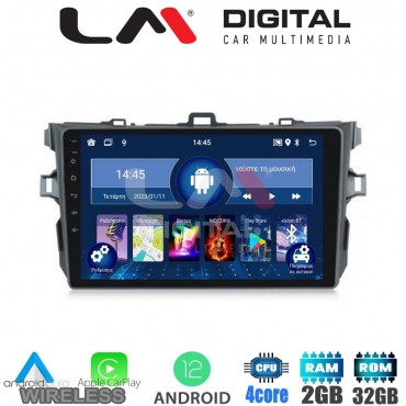 LM Digital - LM ZN4063 GPS Οθόνη OEM Multimedia Αυτοκινήτου για TOYOTA COROLLA 2006>2012  (CarPlay/AndroidAuto/BT/GPS/WIFI/GPRS)