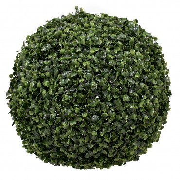 GloboStar® 78503 Artificial - Συνθετικό Τεχνητό Διακοσμητικό Φυτό Θάμνος Πυξάρι Πράσινο Φ27cm