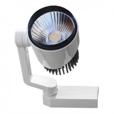 Globostar S-40024 Μονοφασικό Bridgelux COB LED Φωτιστικό Σποτ Ράγας 15W 230V 1500lm 24° Θερμό Λευκό 3000k