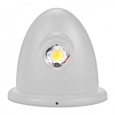 GloboStar® THIRD 93070 LED Φωτιστικό Τοίχου Αρχιτεκτονικού Φωτισμού Up Down Λευκό Αδιάβροχο IP65 10 Watt 30° 1400lm 230V CREE Θερμό Λευκό Μ15.1 x Π9.3 x Υ14.5cm