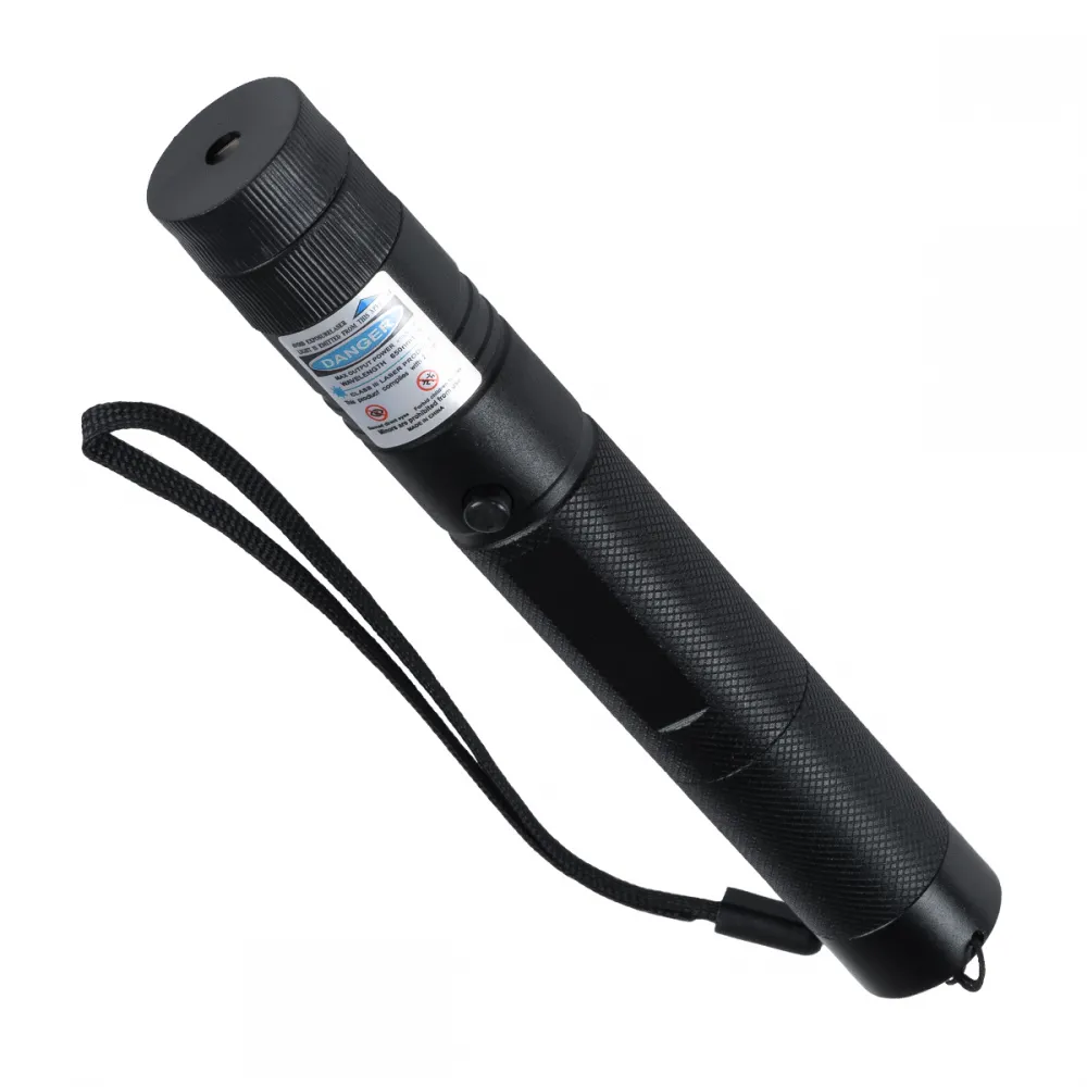GloboStar® 78998 Φορητό Επαναφορτιζόμενο Laser Pointer 5Mw Class 3 DOT Zoom με Extra Κεφαλή για Dot Effects με Μπαταρία 18650 Li-ion 4800mAh & Φορτιστή - UV 405nm Φ2.2 x Υ15cm