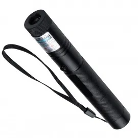 GloboStar® 78998 Φορητό Επαναφορτιζόμενο Laser Pointer 5Mw Class 3 DOT Zoom με Extra Κεφαλή για Dot Effects με Μπαταρία 18650 Li-ion 4800mAh & Φορτιστή - UV 405nm Φ2.2 x Υ15cm