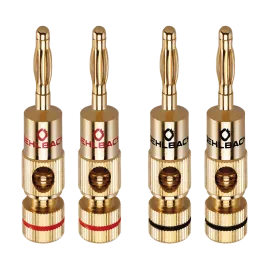 OEHLBACH Banana B2 μέχρι 10mm²  Χρυσό (3002) (Σετ 4 τεμάχια)